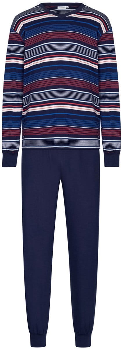 Pastunette - Pyjama - Navy Nights - Katoen - Interlock - Blauw - Maat M