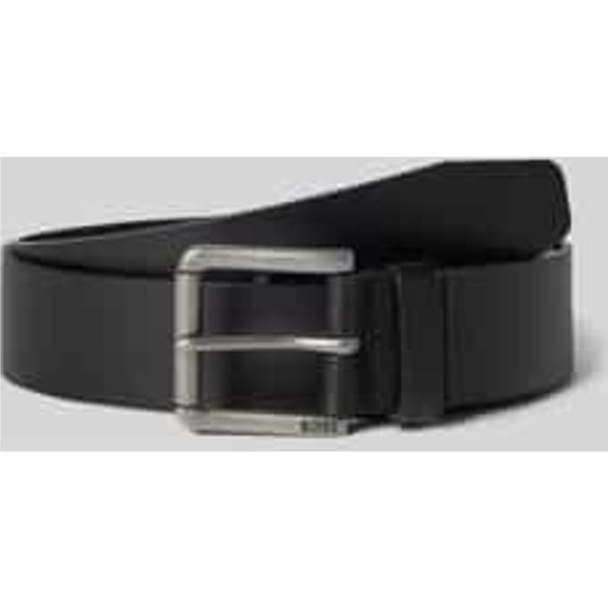 BOSS Leren Riem Joris Sz40 Leather Belt W90 Black Zwart