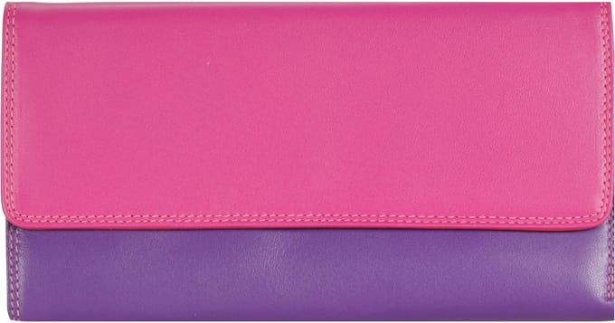 Mywalit Tri-Fold met Outer Zip Purse - damesportemonnee - Sangria Multi