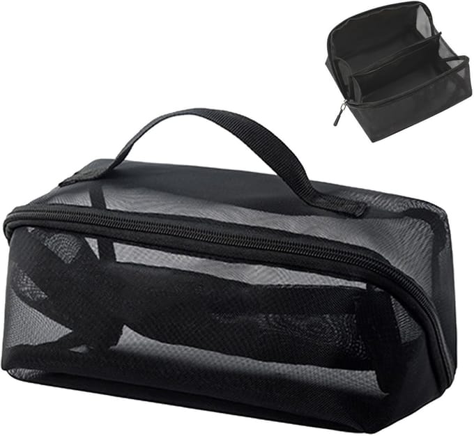 Dailygoods - Draagbare Mesh Reis-Cosmeticatas - Transparante Make-uptas