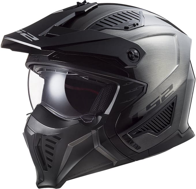 LS2 Helm Drifter Jeans OF606 titanium maat M