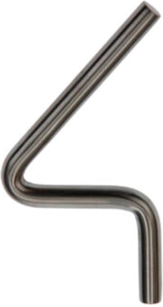 Huisnummer "4" Yale Inox RVS hoog 130mm diameter 10mm