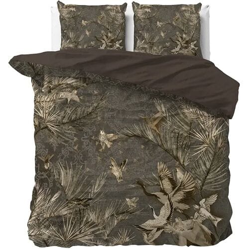 Dreamhouse Dekbedovertrek Aurelien Taupe - Eenpersoons 140 x 200/220 cm + 1 kussensloop