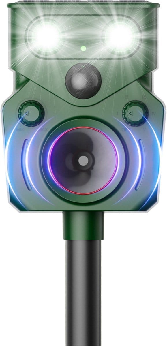 Caryota Dierenverjager - Ultrasoon - IP65 Waterdicht - Solar & USB