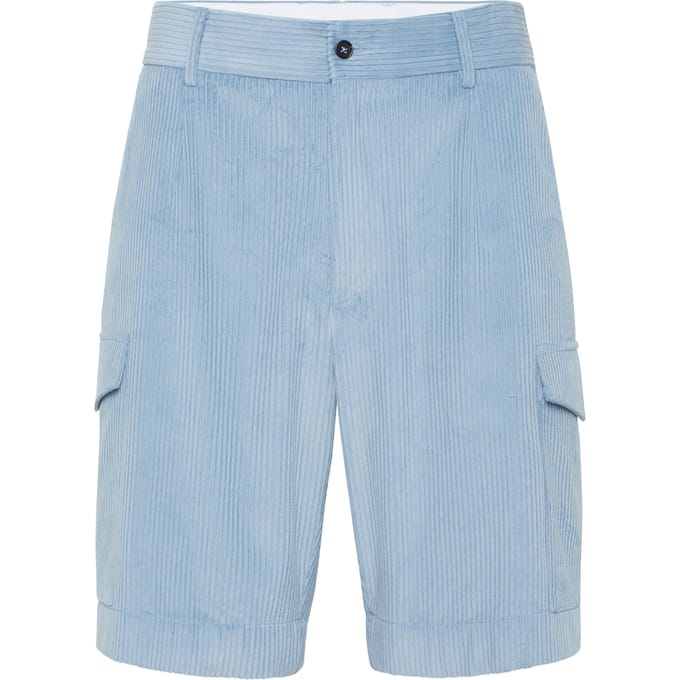 Velvet Gabardine Short Cargo Trousers Cool Kid Fit