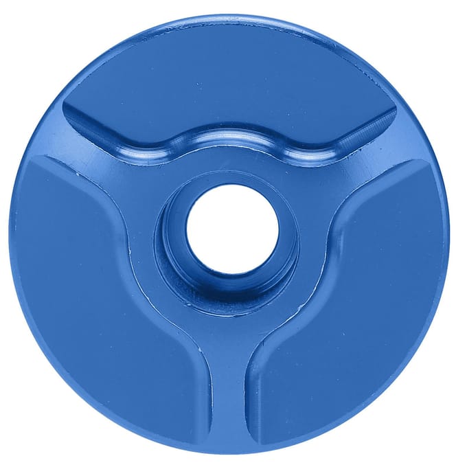 Fiets Voorvork Balhoofd Deksel Aluminium Threadless Stuurpen Kom Set Deksel voor MTB Mountain Racefiets Blauw blauw