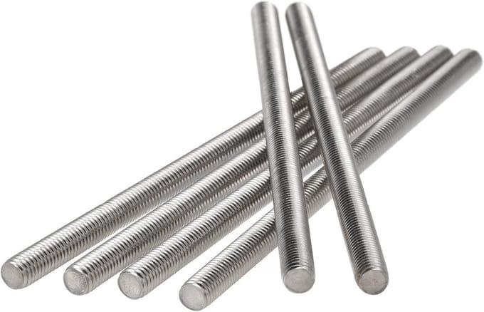 M8 Volledig Schroefdraad Stang 170 mm RVS 304 Rechtsdraaiend