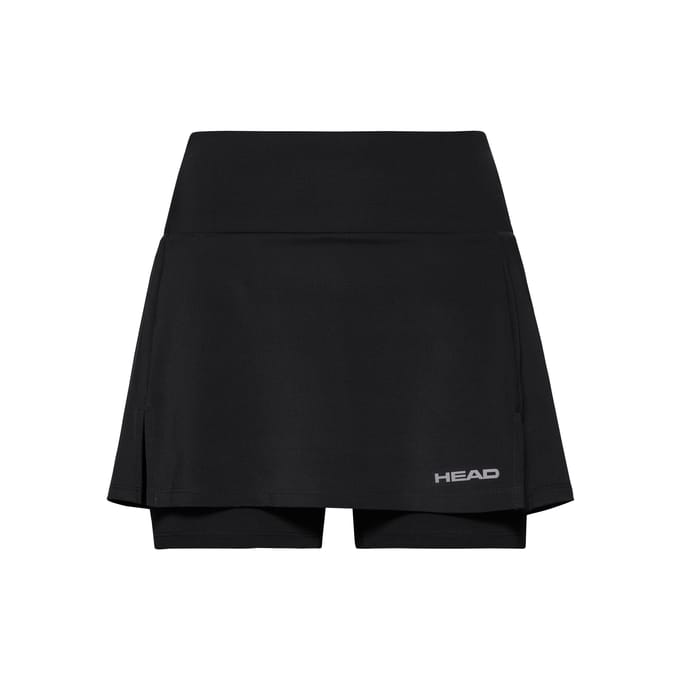 HEAD Club Basic Rok Dames-Zwart,Zilver