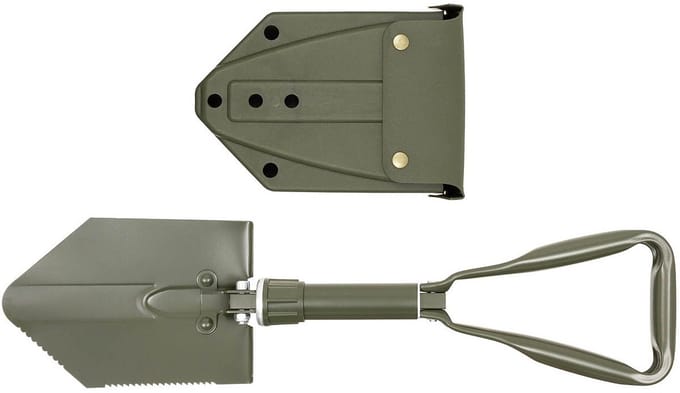 MFH - Army opvouwbare veldschep - 3-delig - legergroen