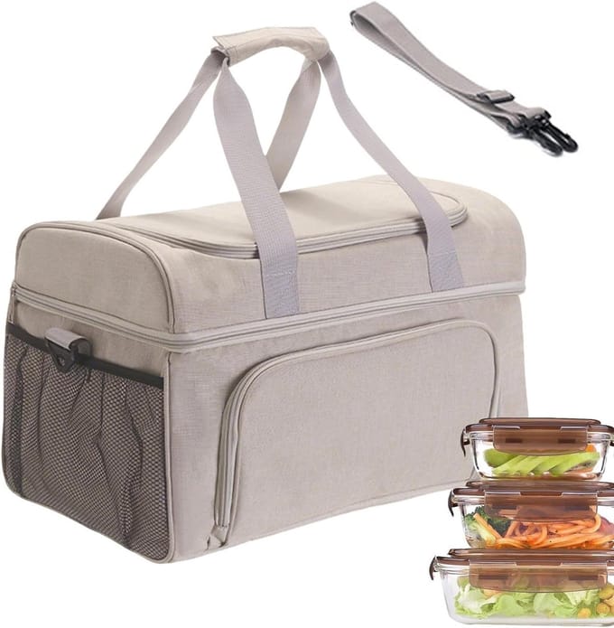 Koeltas - Isolatietas Waterdicht - Eten Koel Houden - Lekdichte Structuur - 30 Liter - Khaki