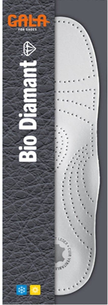 Gala Bio Diamant steunzolen – Anatomisch voetbed – Geschikt voor normale schoenen, sportschoenen en wandelschoenen, van kunststof en leer – 44