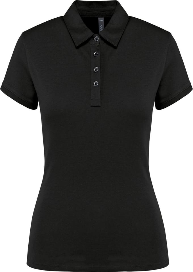 Kariban Damespolo korte mouwen van jersey K263 - Black - S