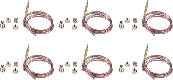 Thermo-element Kit - Gasfornuis Onderdeel - Veilige Werking - Universele Pasvorm - 900 mm - Metaal