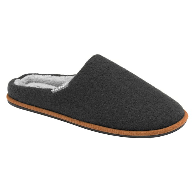 Heren Pluche Gevoerde Instapslippers Met Geheugenfoamsol