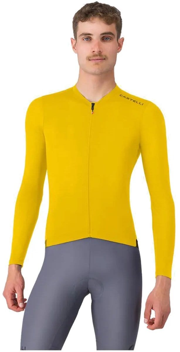 Castelli Espresso 2 Trui Met Lange Mouwen Geel M Man