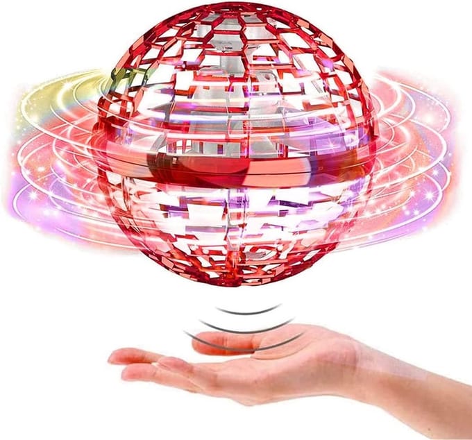 Fly-nova Pro Vliegende Spinner - LED - Rood