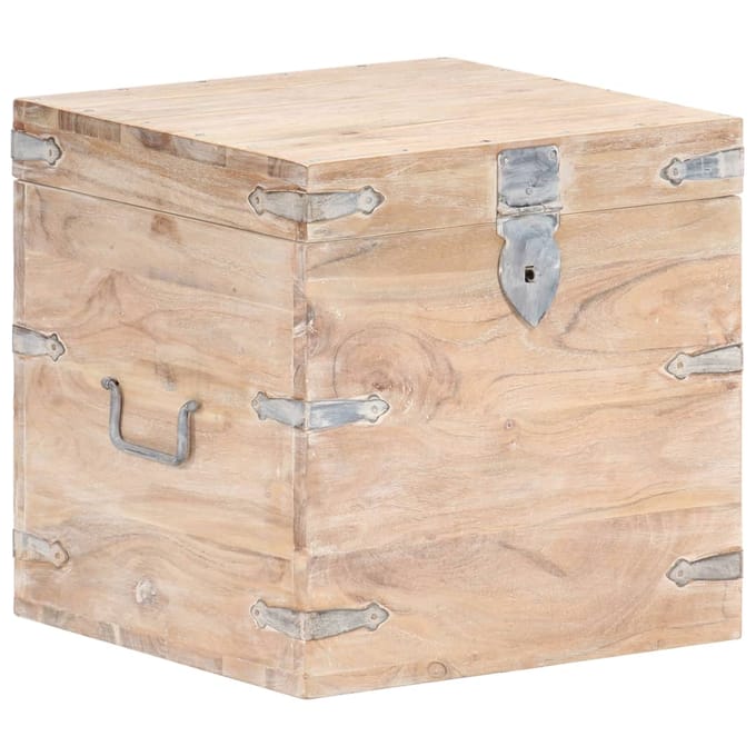 vidaXL - Opbergkist - 40x40x40 - cm - massief - acaciahout