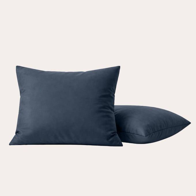 HappyBed Kussenslopen Navy 60x70 cm - Kussensloop set 2 stuks - 100% Microvezel - Ultieme slaapcomfort