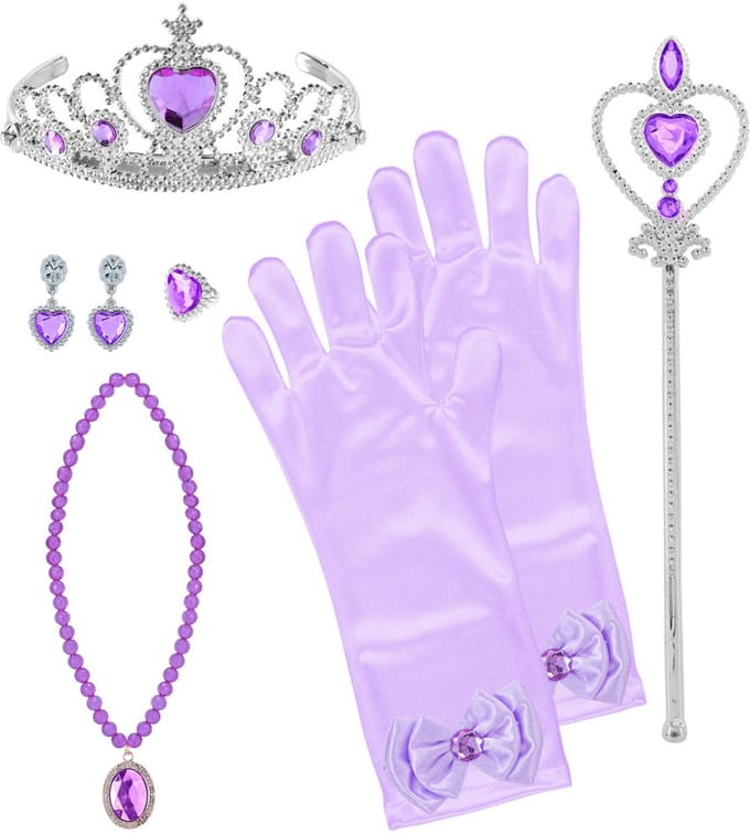 Prinses set Anna paars