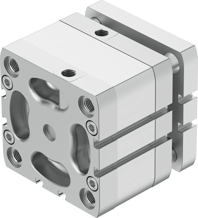 Festo Compacte Cilinder 80mm Boring 15mm Slag ISO 21287 Dubbelwerkend - 574059 - P2DRV