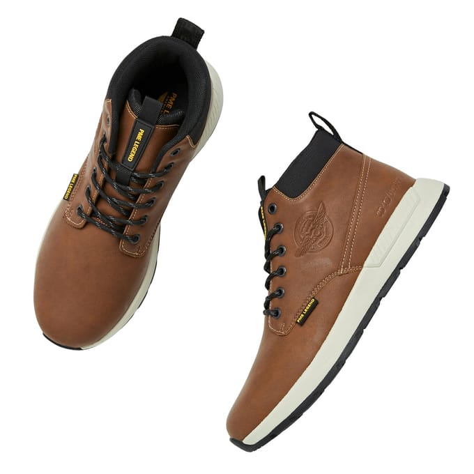 PME Legend - Heren Sneakers Ribber Mid - Bruin - Maat 44
