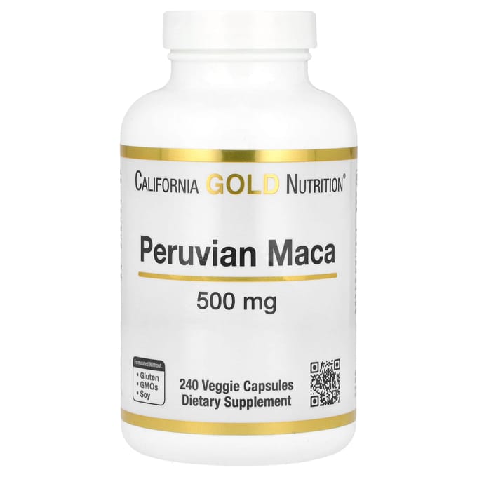 California Gold Nutrition, Peruaanse Maca, 500 mg, 240 Veggie Capsules