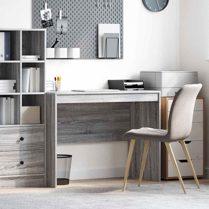 vidaXL - Bureau - Grijs - Sonoma - 100 - x - 50 - x - 76 - cm