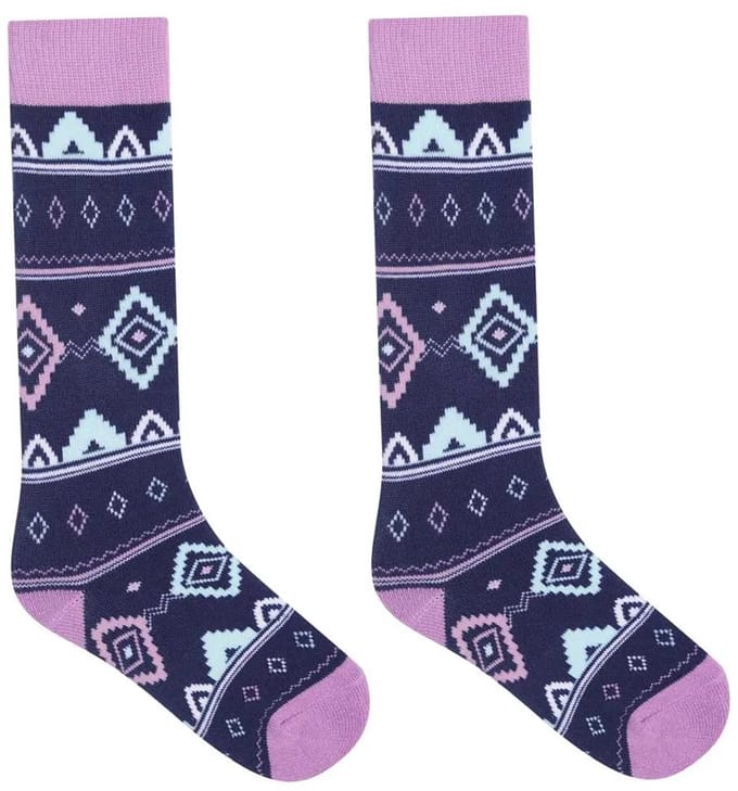 Dare2b Printed Ski Lange Sokken Blauw EU 23-27 Kinderen