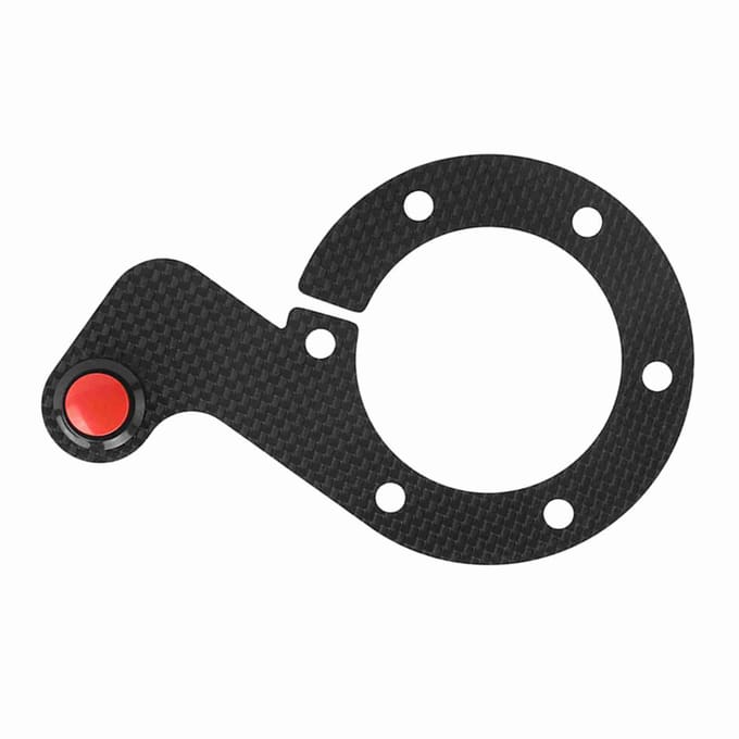 Kits met externe koolstofvezel claxonknop voor MOMOOMPNardiSparco 6-bouts stuurwielDual black