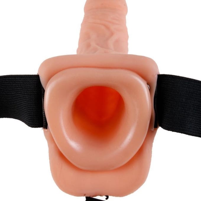 Pipedream - Fetish Fantasy - Vibrating Hollowï_Strap-Onï_- 11 Inch - Skin