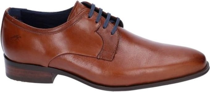 Fluchos -Heren - cognac/caramel - geklede lage schoenen - maat 44