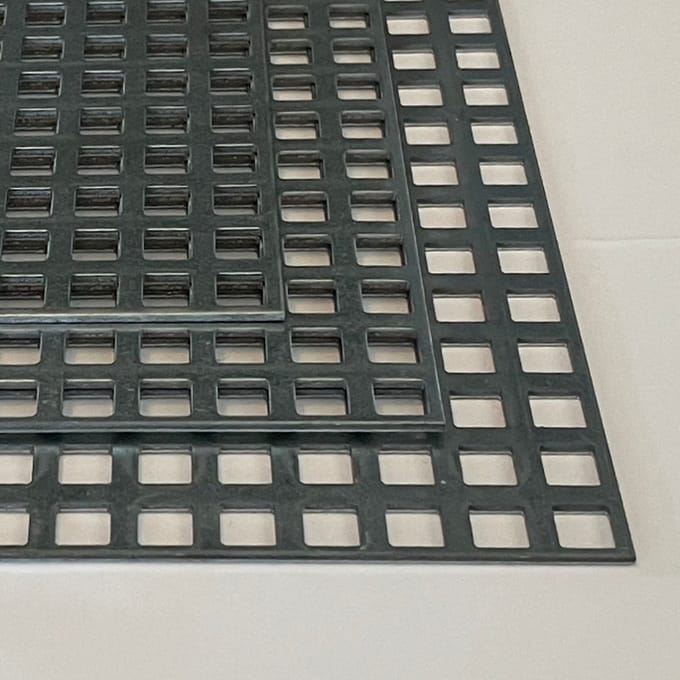 Gegalvaniseerd staal geperforeerde plaat Vierkant - 2mm, 500x500mm