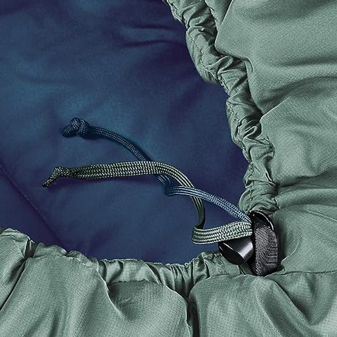 Extra lange synthetische slaapzak 0° voor het overgangsseizoen