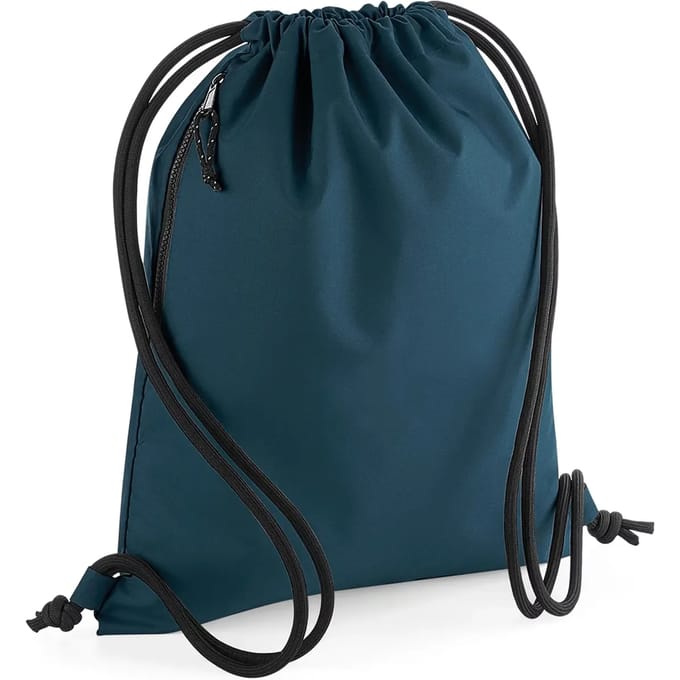 Gymtas 100% gerecycled polyester 40 x 48 cm (Petrol)