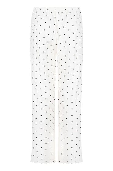 Hunkemöller Pyjamabroek Loose Pointelle Wit