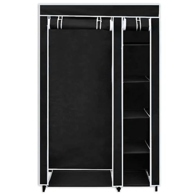 vidaXL - Kledingkast - opvouwbaar - 110x45x175 - cm - zwart