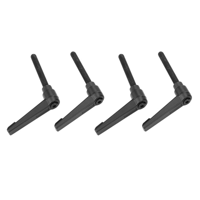 4 STKS Metalen Machineknoppen Verstelbare Bevestigingshandgreep M8 Buitendraad (80 mm)