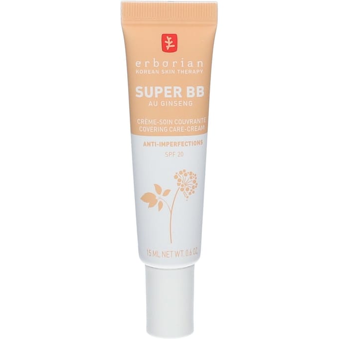 Foundation - ERBORIAN - Super BB Crème - Anti-onzuiverheden - SPF20 - Goud 15 ml goud