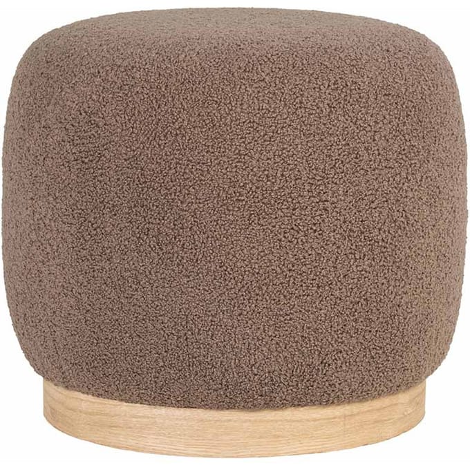 House Collection Bouclé Poef Ø 44 cm Emilie Bruin