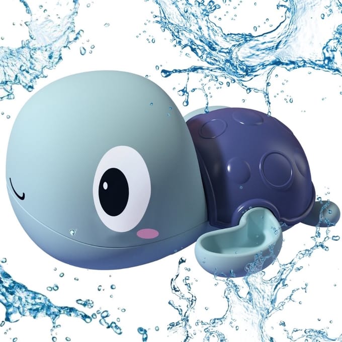 Woopie Turtle Zwemmen Opwindbadspeeltje Blauw - UNI