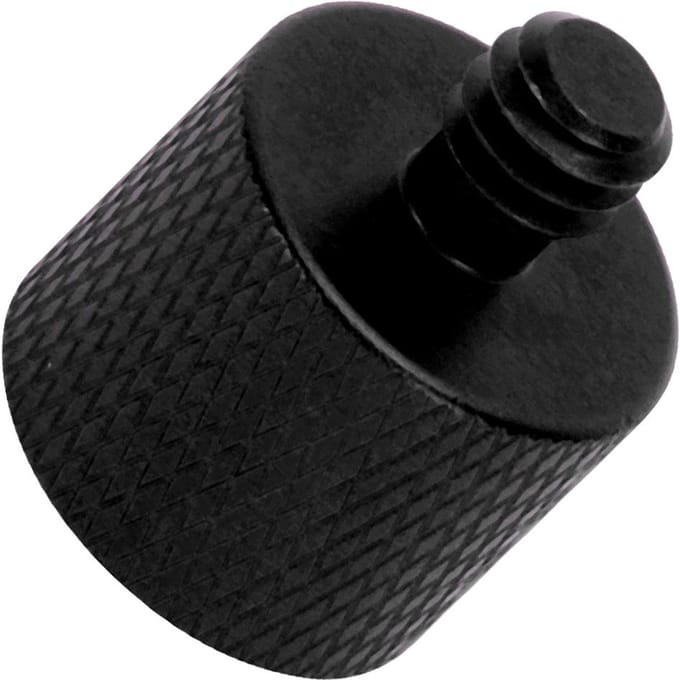 Schroefadapter 3/8 inch Binnendraad naar 1/4 inch Buitendraad voor Statief Monopod Camera Foto Black black