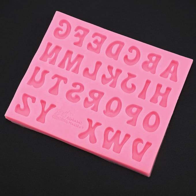 Letters Vorm Siliconen Cake Fondant Chocolade Vormen Decoratie Gereedschap(roze) roze