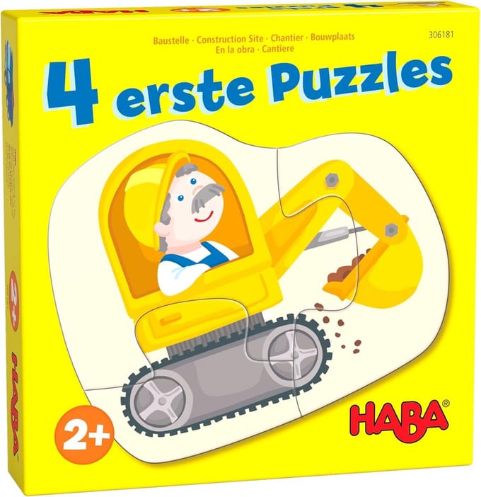 4 Eerste Puzzels - Bouwplaats Voor Kinderen