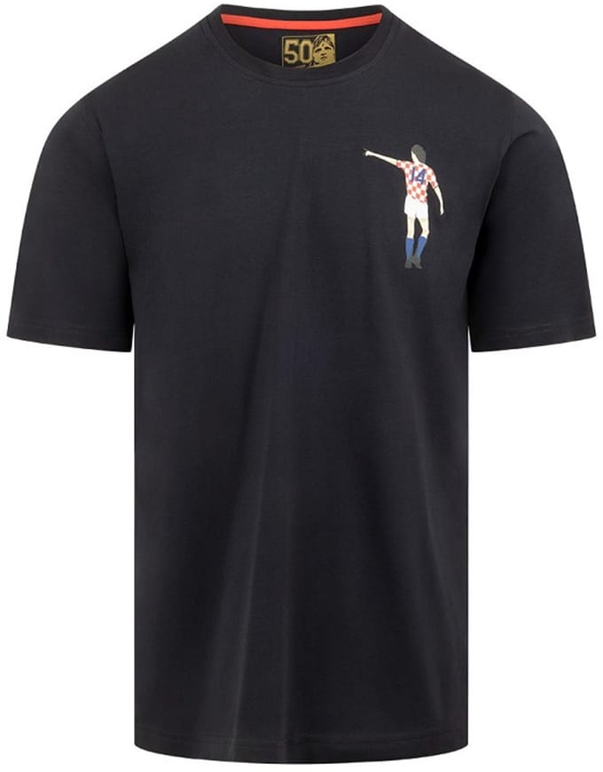 Cruyff - Kroatië Dos Rayas Graphic T-Shirt - Navy