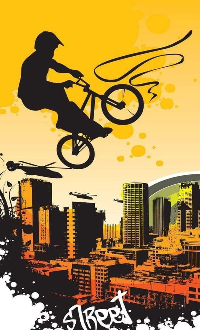 Fotobehang - Bicycle 150x250cm - Vliesbehang