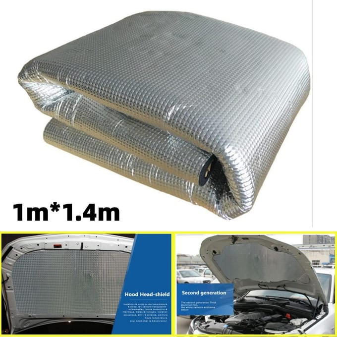 5 MM Aluminium Auto Brand Warmte-isolatie Mat Geluid Deadener Schuim zelfklevend