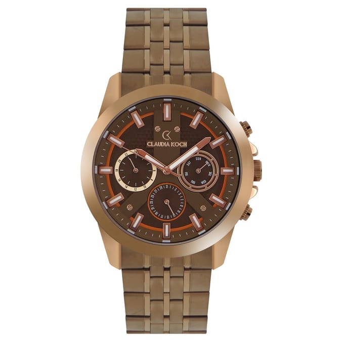 ClaudiaKoch CK 4313 Brown Analog Chrono Stainless Steel