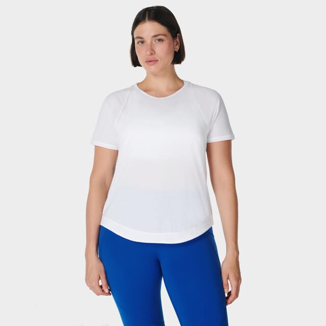 Sweaty Betty Breathe Easy Mesh T-Shirt WIT - Maat XL