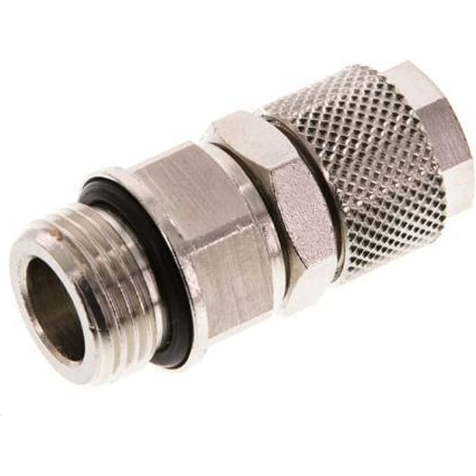 12x10 & G3/8'' Vernikkeld Messing Rechte Opsteekkoppeling Buitendraad