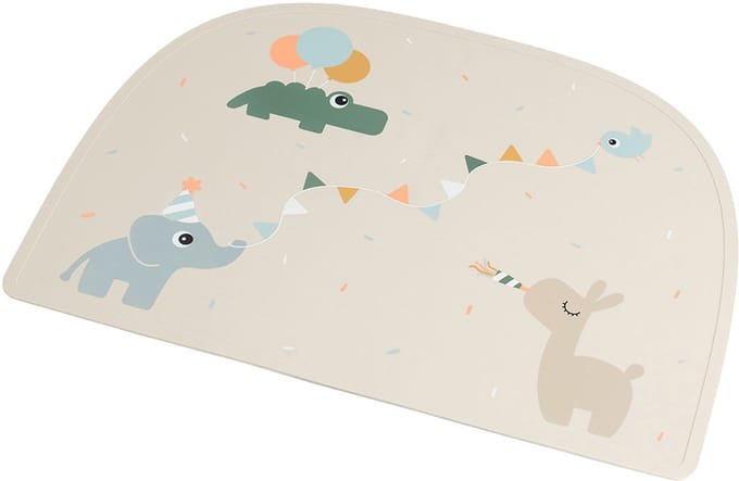 Done By Deer Celebration Siliconen Placemat - Sand